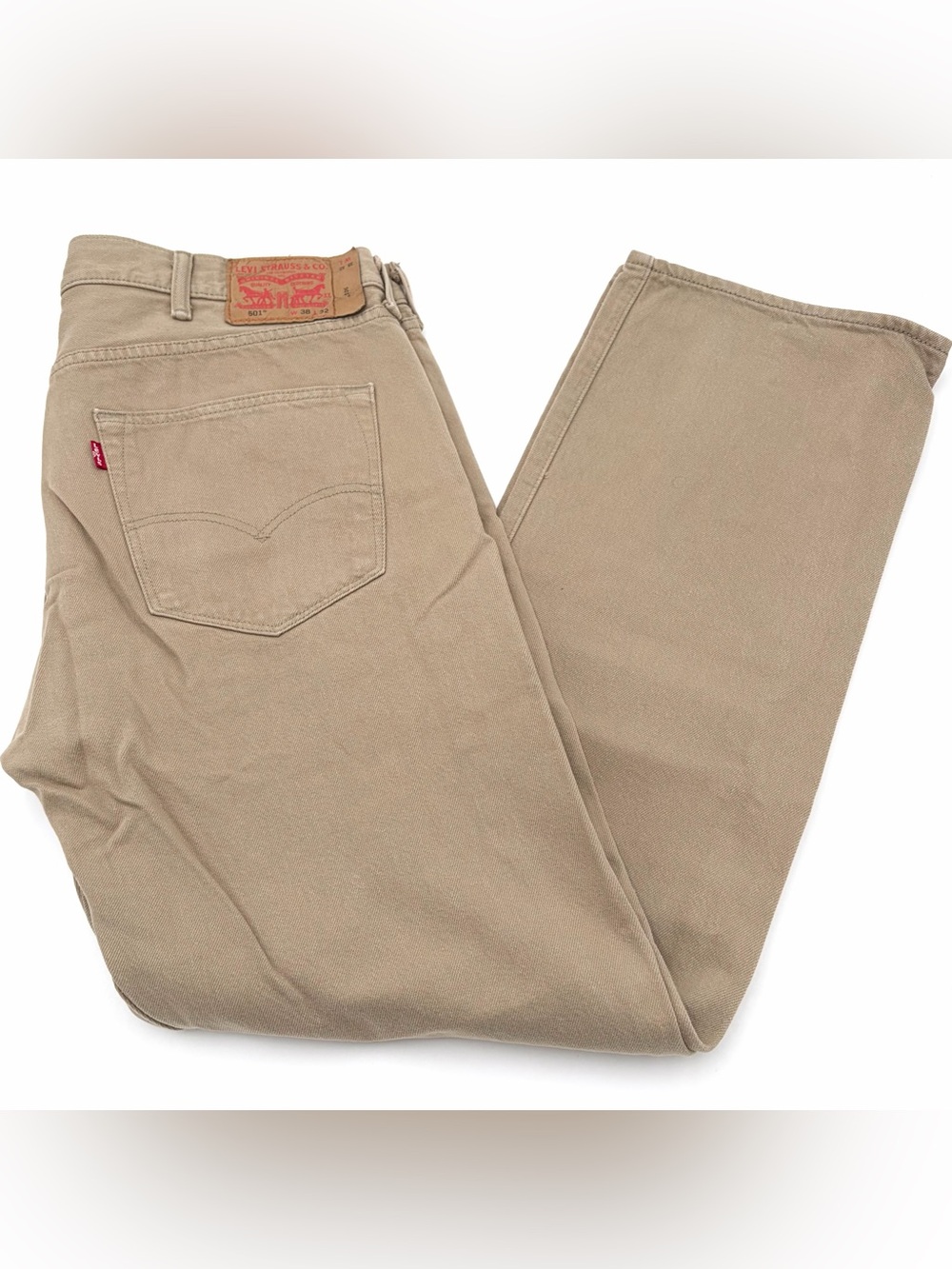 Levi's Tan Khaki Straight-Leg Jeans
